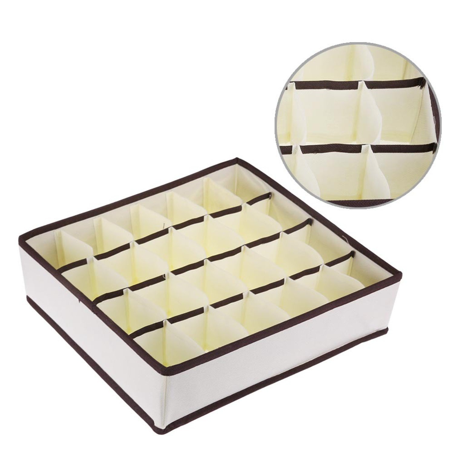 Gogi House 24 Cells Non-Woven Fabric Folding Storage Box 33.5x31x9CM