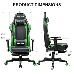 GTRACING Gaming Chair with Footrest, Ergonomic