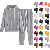 JiXiang Womens Sweatsuits 2 Piece Set Trendy Loose Jogging Tracksuit Long Sleeve Hoodies and Sweatpants Athletic Lounge Sets