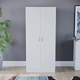 Vida Designs Riano 2 Door Wardrobe White 170H x 76W x 53D cm view 3