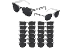 16Pcs Checkered Sunglasses, Race Car Sunglasses Party Favors, Summer Pool Beach Accessories, Racing Theme Birthday Gifts