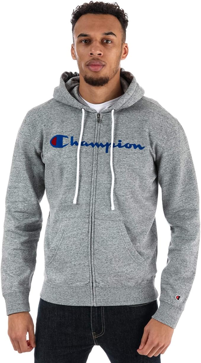 felpa champion grigia e nera