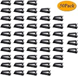 SOULWIT 50-Pcs Self Adhesive Cable Clips Cable Organisers Black view 7