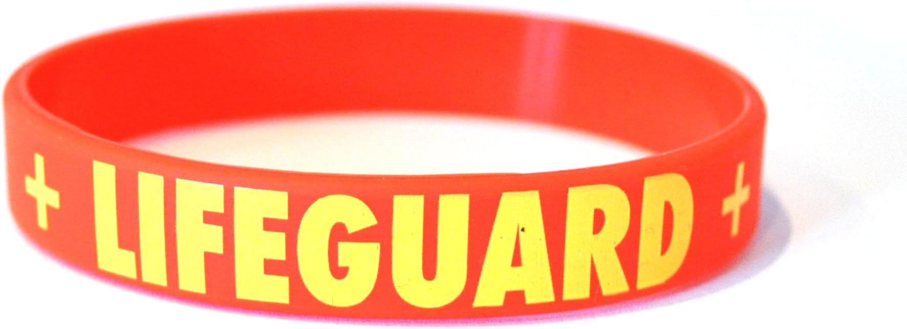 Lifeguard Red Silicone Wristband