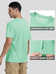 TACVASEN Men's Short Sleeve T-Shirt Summer Quick