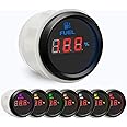 BLUERICE Signal Adjustable Universal Digital Fuel Level Gauge Meter 7 Color Backlight 52mm 12V/24V