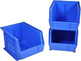 Rhino Tuff Bin35 Blue Plastic Storage Parts Bins - 10 Pack Garage Workshop view 3