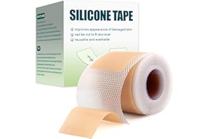 Silicone Scar Sheets, Medical Grade Silicone Scar Tape for Surgical Scars, Reusable, Professional Scar Removal Strips for C S