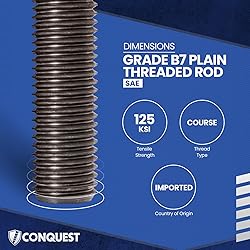 Fasteners Plus Grade B7 Coarse Fully Threaded