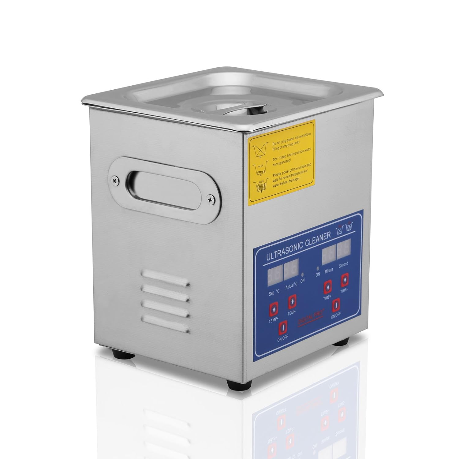 Mophorn Ultrasonic Cleaner Stainless Steel 2 L Commercial Ultrasonic