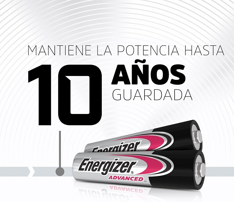 Energizer Advanced 1.5V AAA Alkaline Batteries - 24 Pack Longa Vida, Baterias de Alta Potência