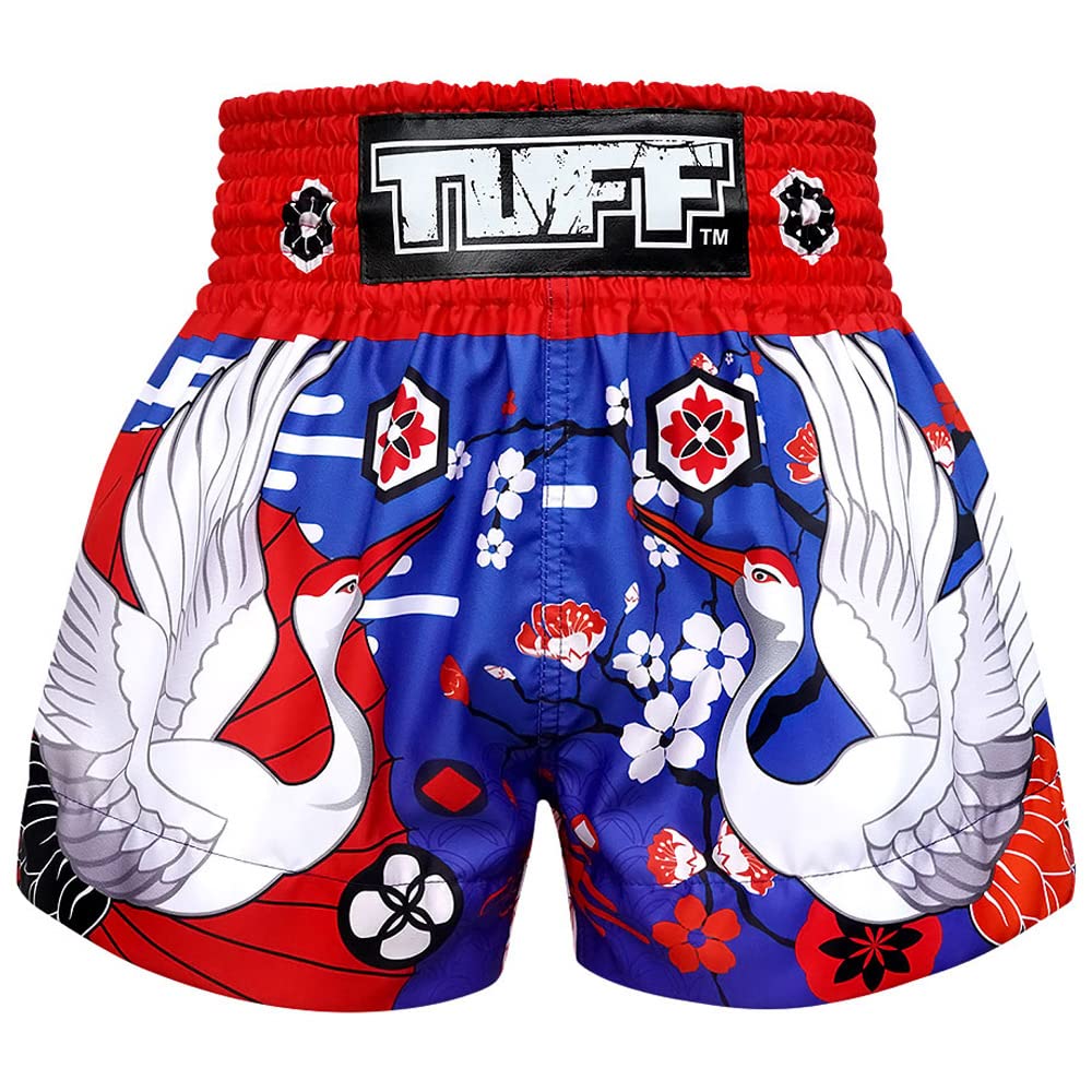 Photo 1 of Tuff Boxing Muay Thai Shorts Trunks (TUF-MS639-BLU, XXL)