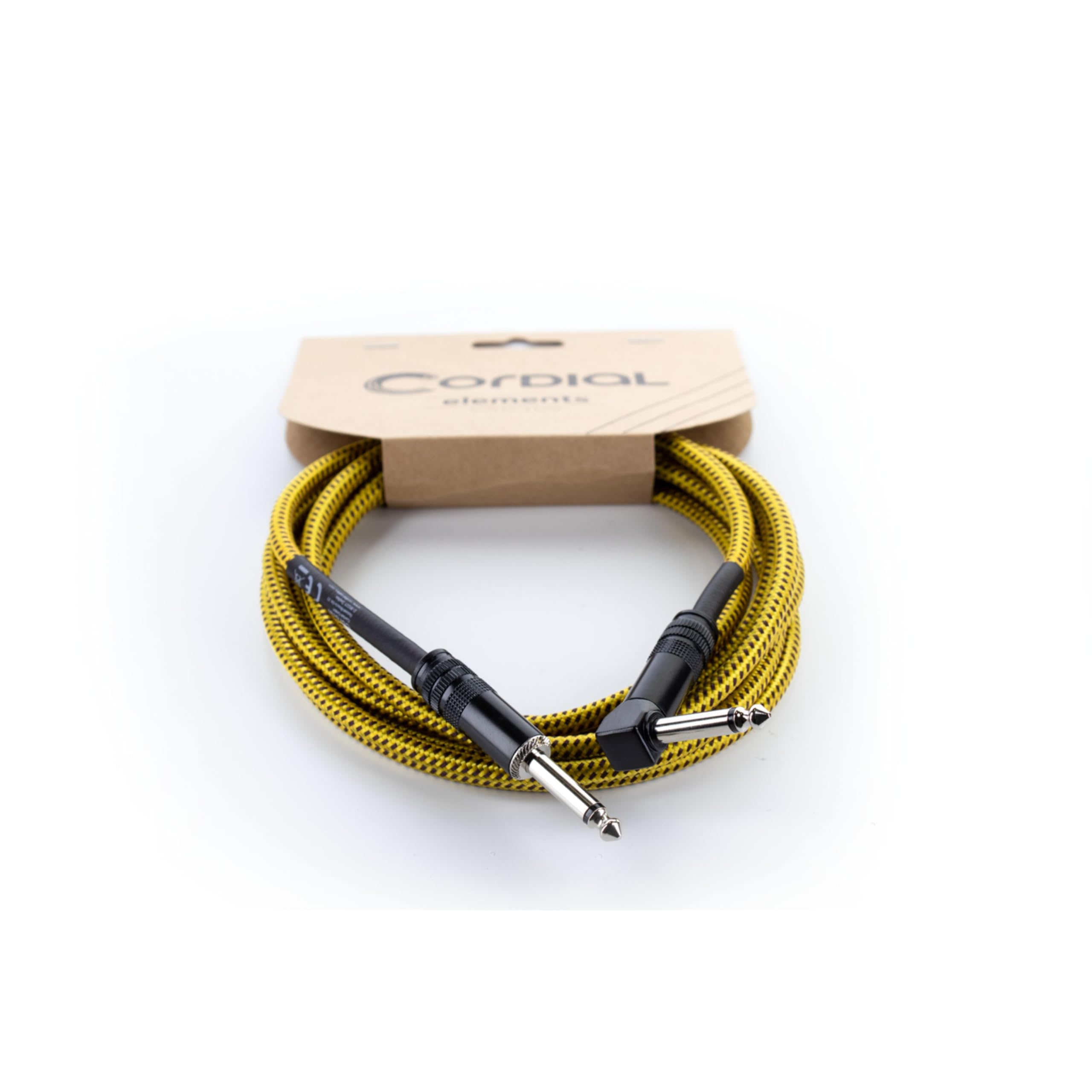 Guitar Cable Jack Straight/Angled 3m Yellow Tweed