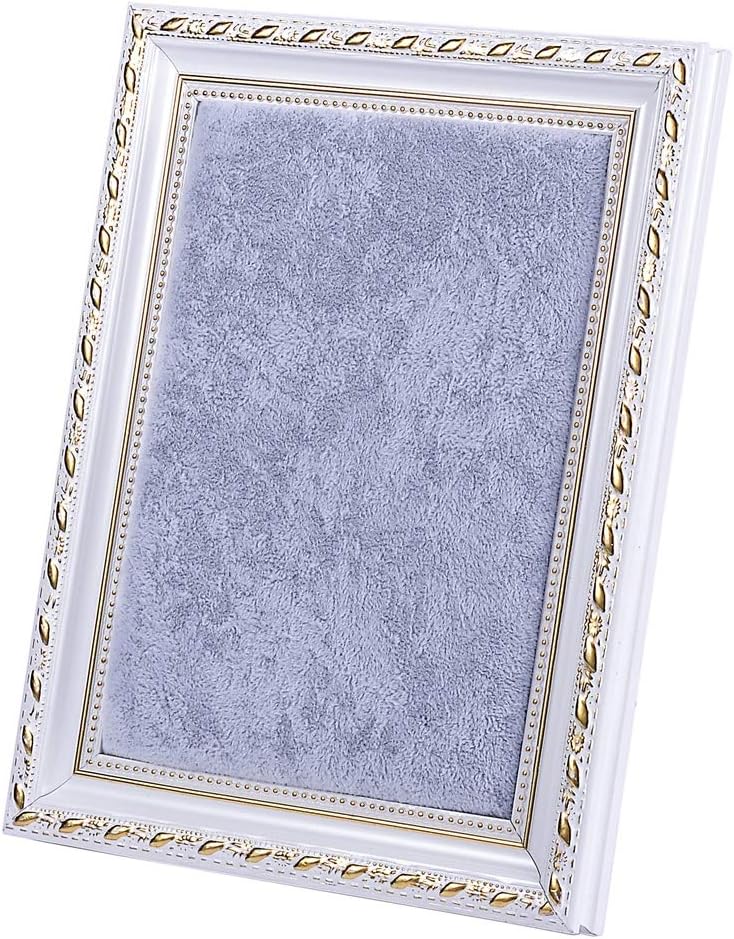 TIANBAO Photo Frame Jewelry Storage Stand -Wall Mounted Velvet Ring Display Holder Necklace Organizer Rack