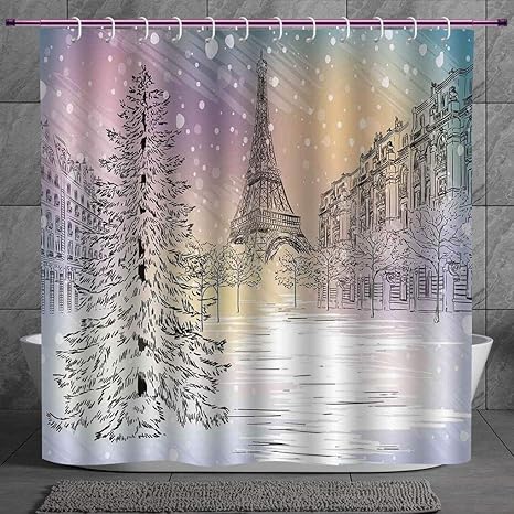 Decorative Shower Curtain 2 0 Winter Decorations Image Of Stormy