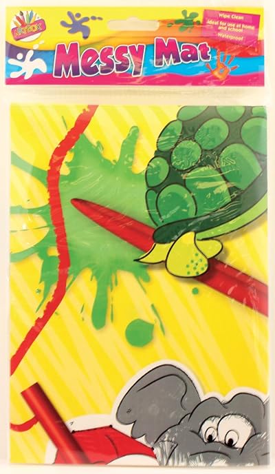 ART BOX Kids Children Easy Wipe Splash Floor Mat - Durable & Fun