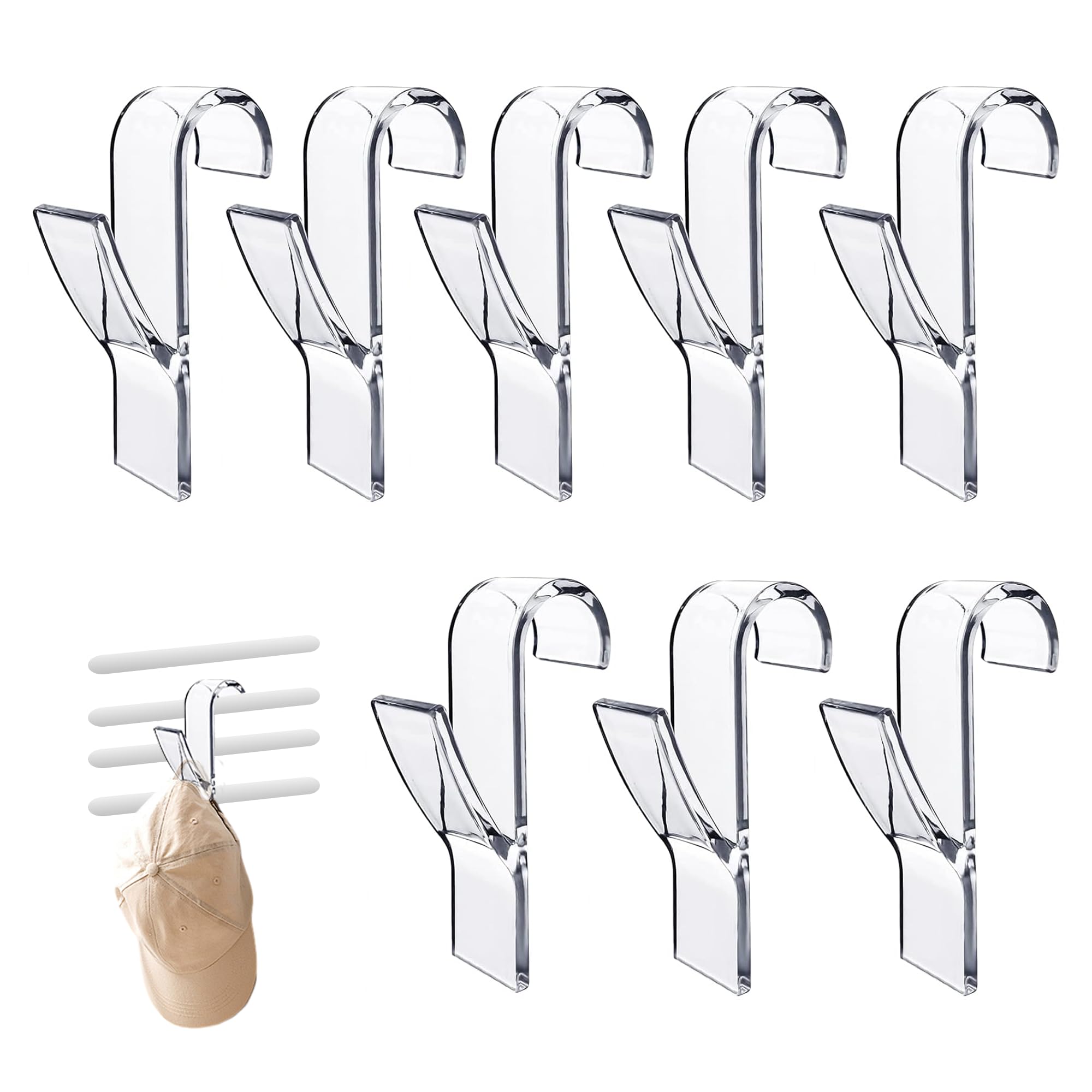 8PCS Radiator Hooks Transparent Round Towel Rail Radiator Hooks Small Hinges Movable Radiator Hook Clothes Radiator Hanger Towel Rack Hook Radiator Hooks for Towels for Bathroom Kitchen Hanging