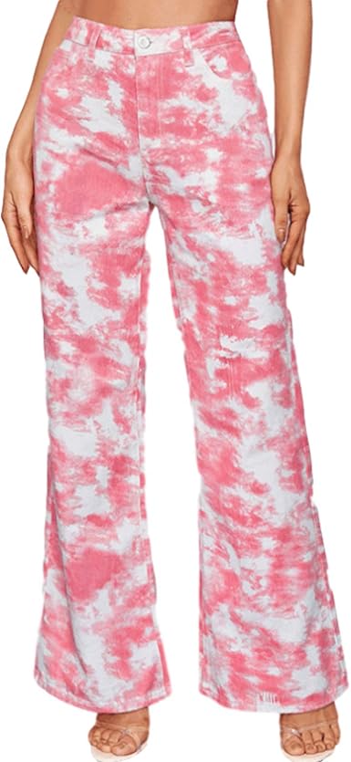 tie dye jeans women