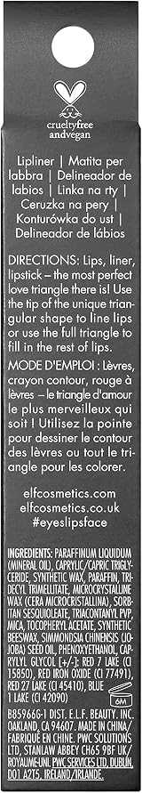 e.l.f. Love Triangle Lip Filler Liner Mauve 2-in-1 Lip Liner Pencil view 6