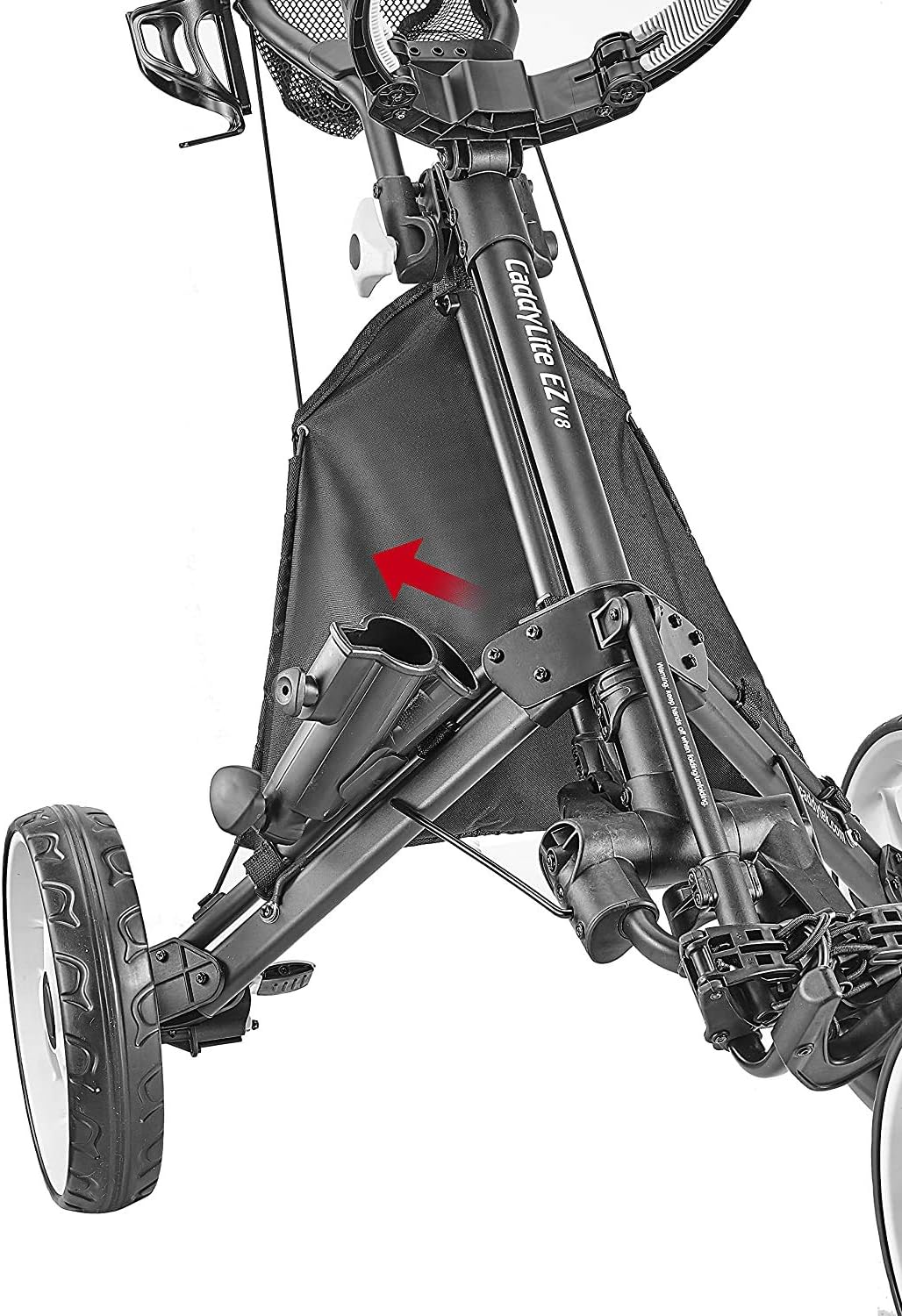 Caddytek Unisex Caddylite V8 EZ-fold 3 Wheel Golf Push Cart Version 8, Blue, Blue - Image 4
