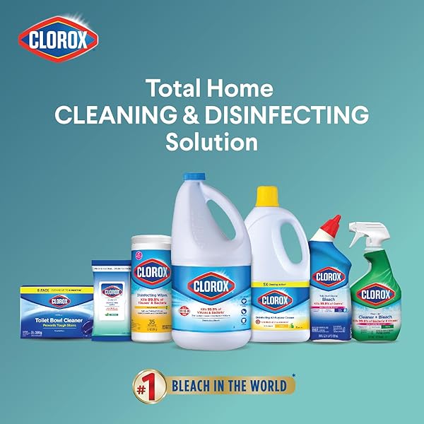 CLOROX TOILET BOWL CLEANER CLINGING BLEACH GEL, OCEAN MIST, 24 FLUID OUNCES (PACKAGE MAY VARY)