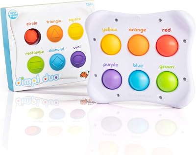 Fat Brain Toys Dimpl Duo Early Learning Sensory Toy for Babies & Toddlers