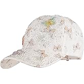 Hoce Fashion Rhinestone Denim Baseball Cap Studded Bling Hat for Women