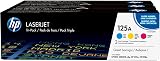 HP CF373AM 125A Original Cyan Magenta Yellow LaserJet Toner Multipack 3