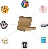 RLAVBL 25 Cardboard Boxes Brown Shipping Box 330x254x51 mm 13x10x2 in view 8
