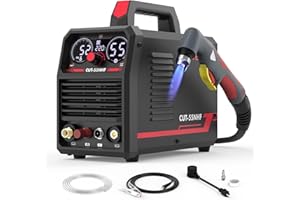 YESWELDER CUT-55NHF Plasma Cutter, Non-High Frequency Non-Touch Pilot Arc, 55 Amp 110/220V Dual Voltage, Large Digital Display Plasma Cutting Machine
