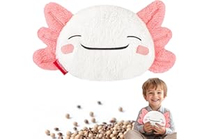 Comfheat Cute Axolotl Microwave Heating Pad for Pain Relief, Unscented Microwavable Heating Pads for Cramps, Neck Shoulder, M