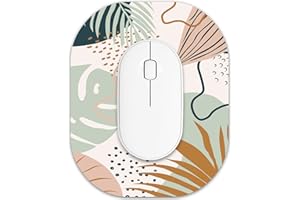 Atufsuat Small Mouse Pad 6 x 7 Inch, Oval Mini Mouse Pad with Non-Slip Rubber Base, Waterproof Compact Mouse Mat for Laptop C