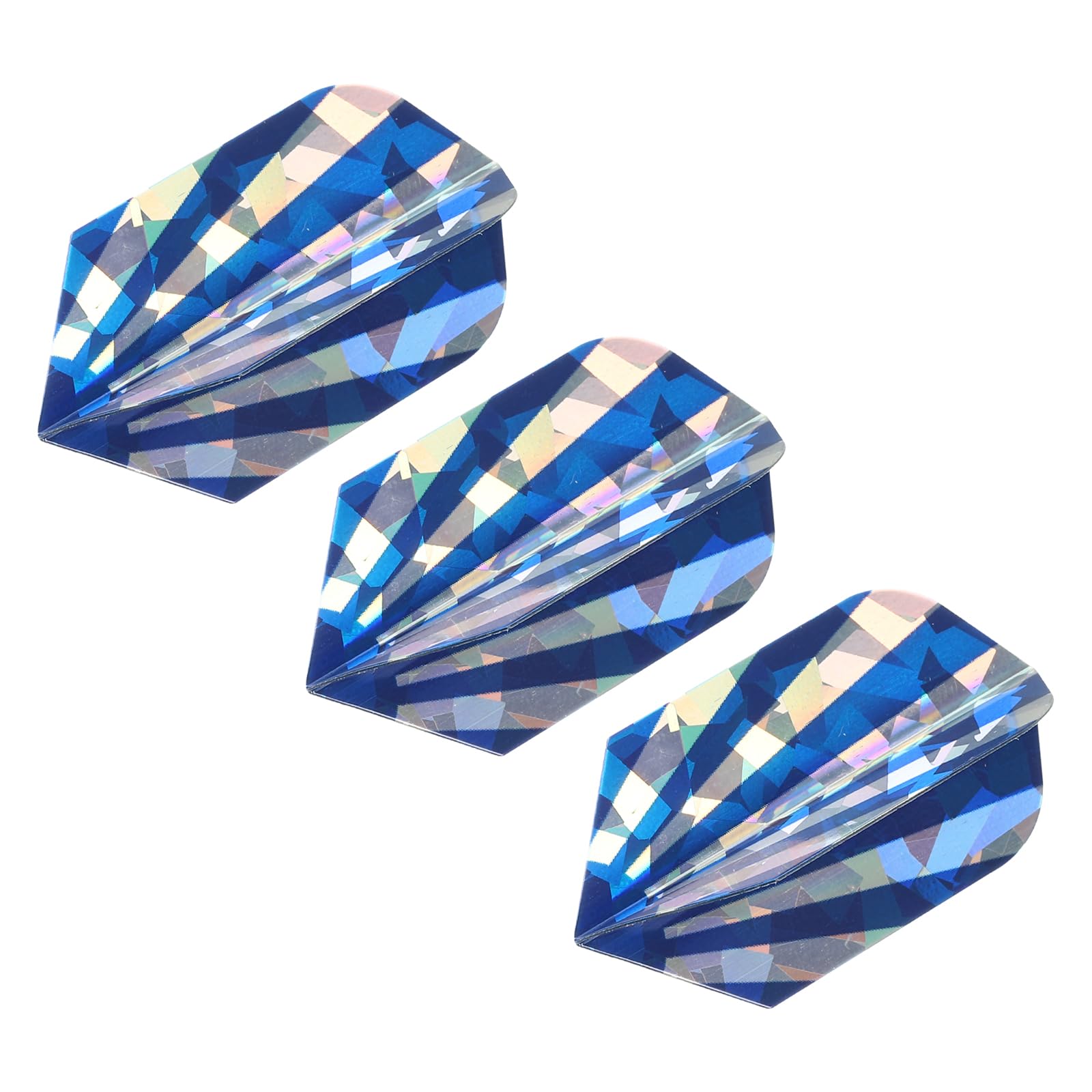 PATIKIL Slim Dart Flights, 3 Pack PET Unique Design Dart Accessories for Steel Tip Dart and Soft Tip Darts, Dark Blue