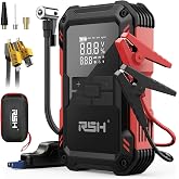 RSH Jump Starter with Air Compressor 4000A Peak Car Battery Jump Starter 150PSI Inflator Auto Booster 15000mAh Jump Box (up to 10L Gas,8L Diesel Engine) with LED Light,Quick Charger USB-C