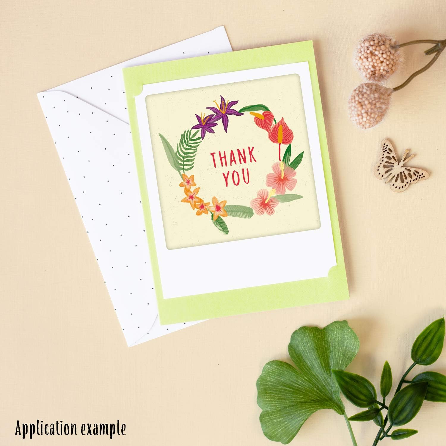 PICKMOTION Thank you | Set of 2 Small Folded Cards | Greeting Cards ...