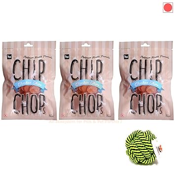 Chip Chops Dog Treats Combo (Chicken Chip Coins, Pack of 3)