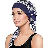 Chemo Head Scarf with Cap Stylish Cancer Headwear for Chemo Women