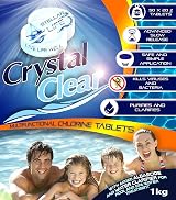 Crystal Clear 4-in-1 Chlorine Tablets 1kg Spas Pools 50 x 20g view 2