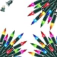 Dazzle Bright Christmas Lights, 60FT 300 Count Incandescent Waterproof Mini String Lights Plug in, Connectable Christmas Decorations for Outdoor Home Party Garden Yard, Multi-Colored