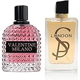 AFLUXE Women's Perfume Combo Set Milano Women&London Floral Fruity Fragrance Eau De Parfum Elegant 100ml Bottle Natural Spray Each for Daily Used