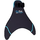 Fin Fun Mermaid Monofin - Swim Fin for Kids - Swimming Flipper with Comfortable Foot Pockets - Snorkel &amp; Water Accessory Made w/ Dive-Grade Neoprene