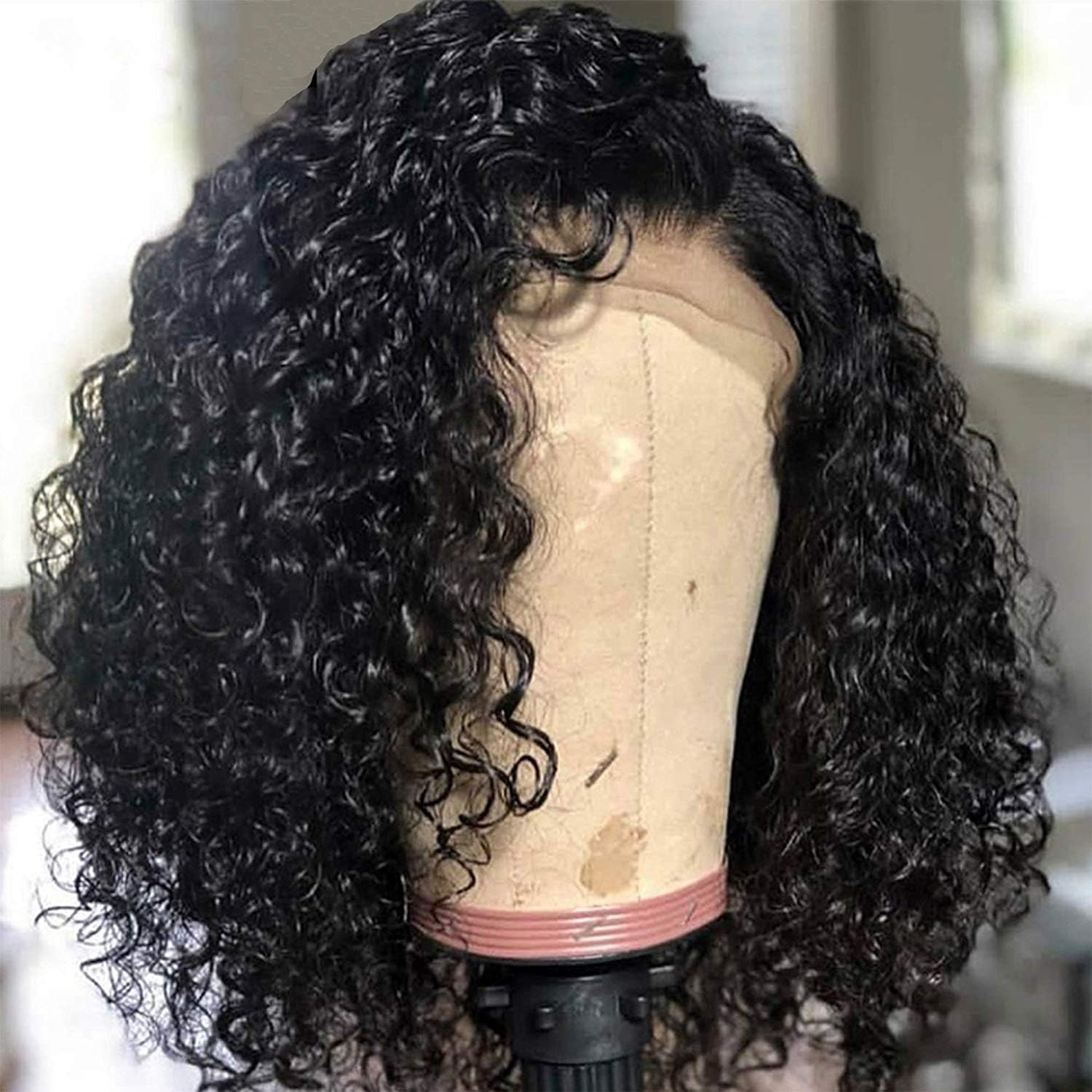 MSGEM Brazilian Curly Hair Bob Lace Front Wigs for Black Women Human hair,10 inch Unprocessed 100% Black Bob Lace Front Wig Short Curly Hair Lace Front Wigs Human Hair