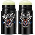 2pack Tattoo Aftercare Butter Balm, 2.6 oz, Old & New Tattoo Moisturizer Healing Brightener for Color Enhance, Natural Organic Tattoo Cream