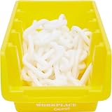 The Workplace Depot Plastic Picking Bins Semi Open Fronted Stackable Yellow view 5