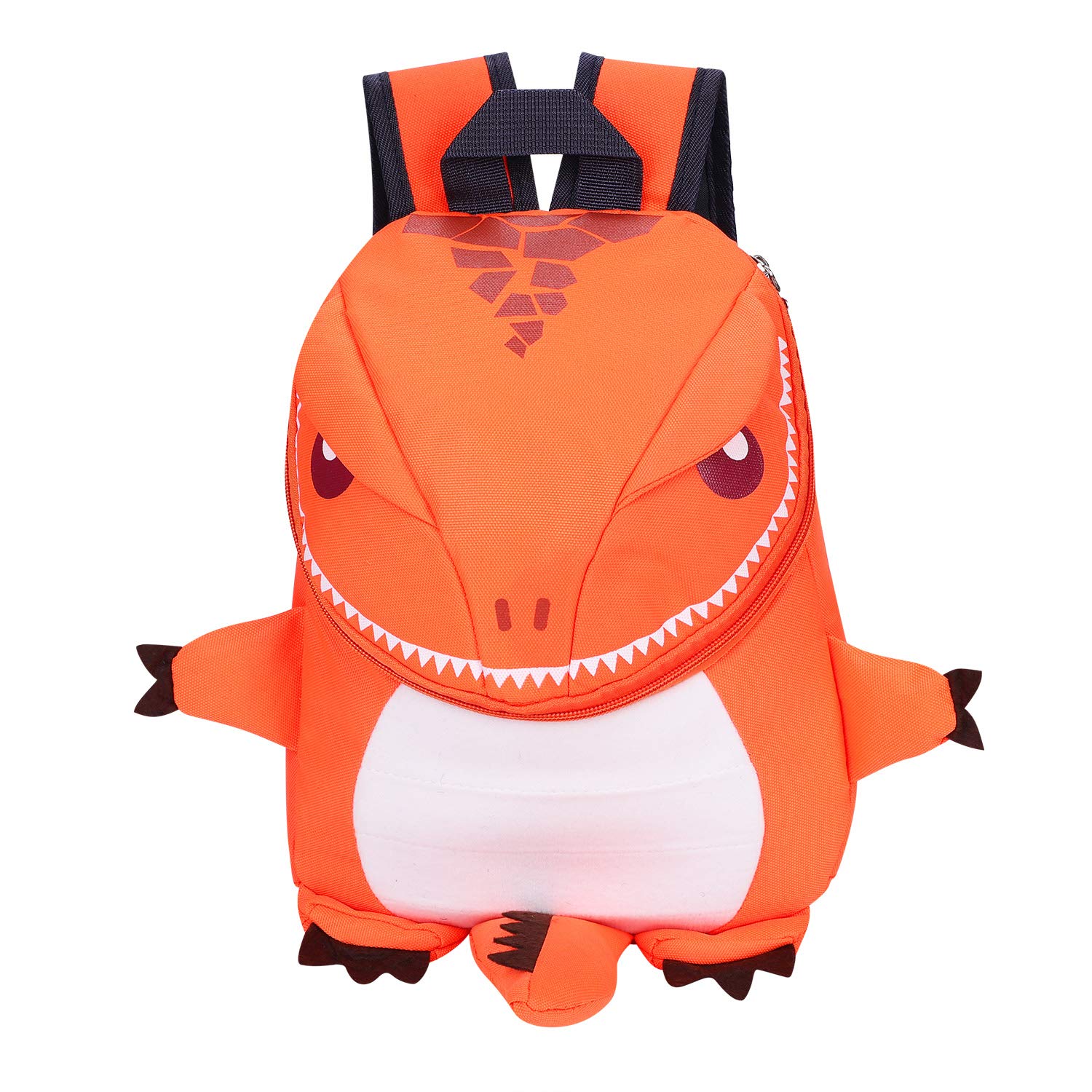 3D Cartoon Dinosaur Backpack Cute Animal Shape Children’s Schoolbag Toddlers Kindergarten Book Bag Zippered Preschool Shoulders Bag Adjustable Straps Travel Daypack Bag for A4 Tablet Water bottle Toys