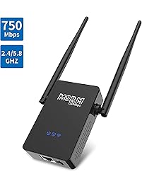 MSRM US750 750Mbps WiFi Repeater Double Coverage Double External Antennas 5GHz and 2.4GHz WiFi Range Extender