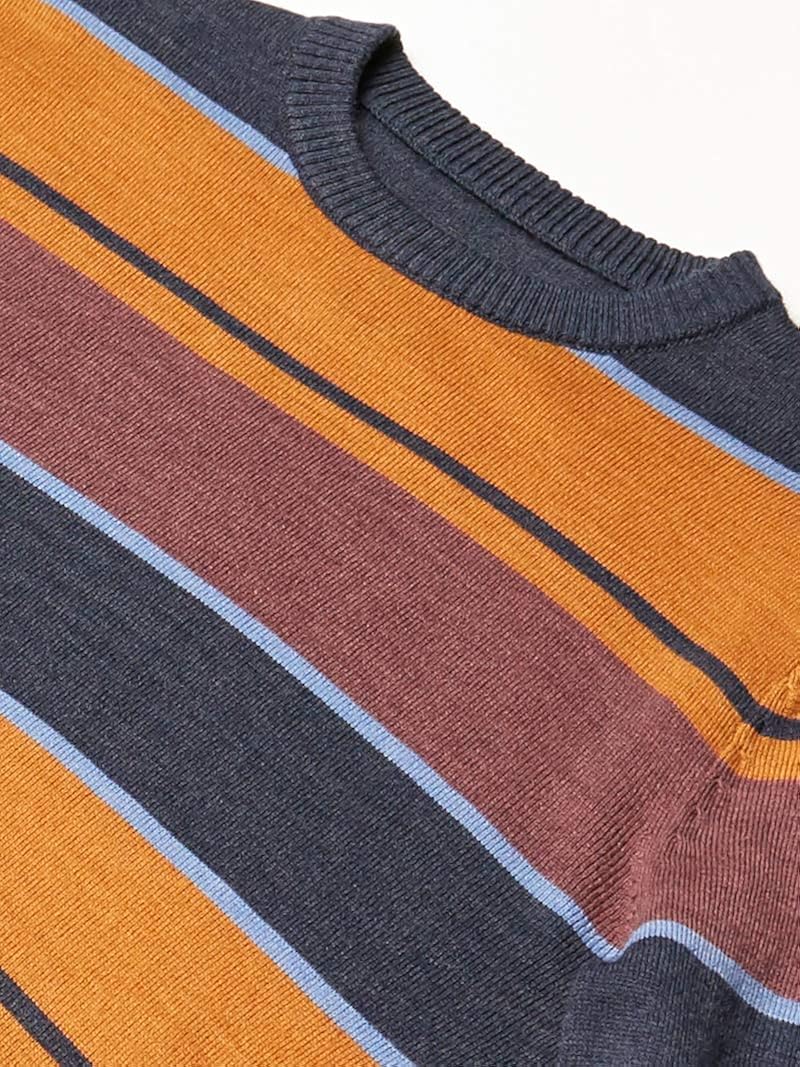 RVCA Boys' Alex Stripe Crew Sweater: Clothing