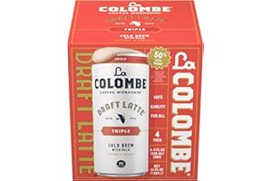 La Colombe Triple Draft Latte - 9 Fl. Oz. 4 Pack - 100% Arabica, Single-Origin, Brazilian Cold Brew Coffee with Lactose-Free Foamy Milk, Premium Coffee On the Go, 175mg Natural Caffeine