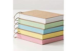 Colored Lined Note Cards, Heavyweight Flash Cards for Study & Organization, 250-Page Multi-Color Set, 5 Packs Included (Light