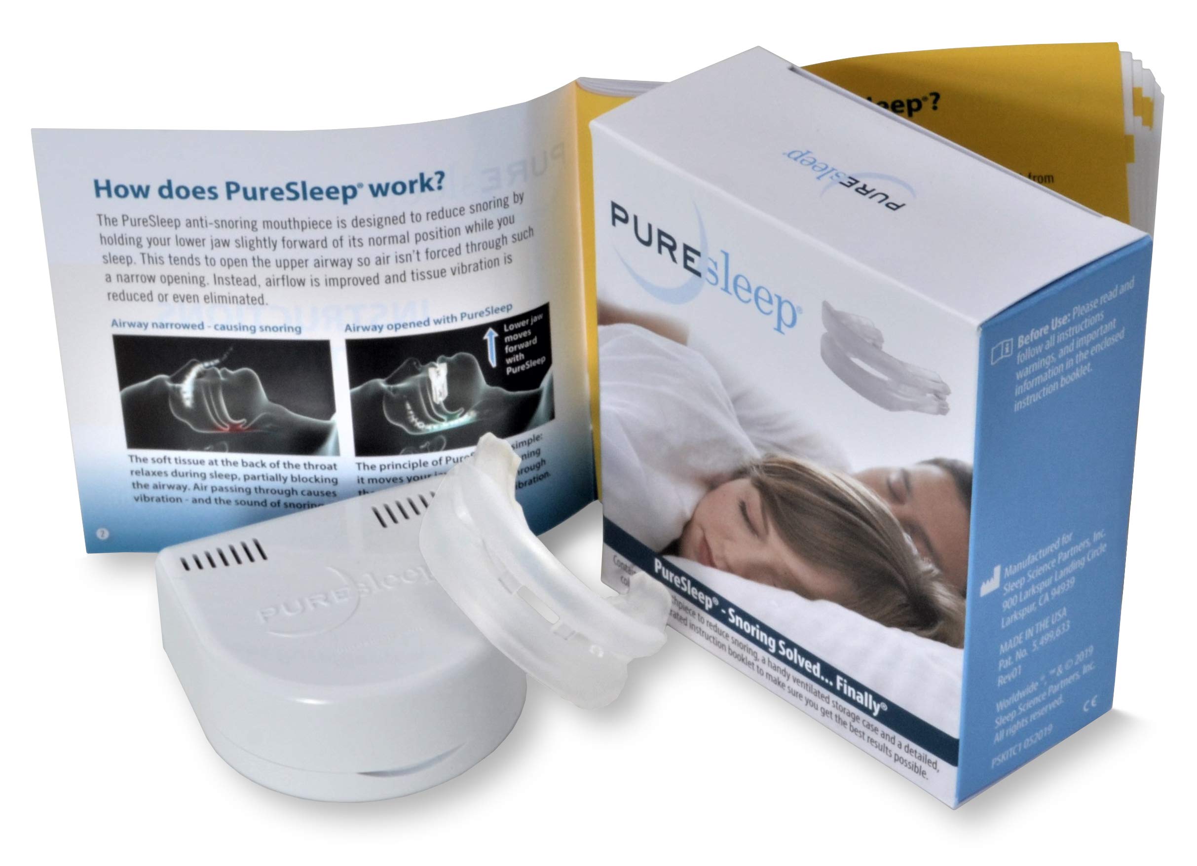 PureSleep AntiSnoring Mouthpiece Helps Stop Snoring AntiSnoring